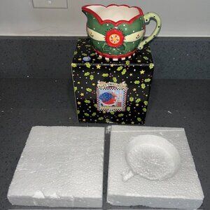 Mary Engelbreit Maryment Creamer 78145 Christmas Xmas Holiday 2001 Original Box